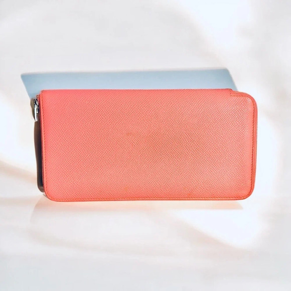 💐HERMES💐2014 Rose Silk'In Classique Long Wallet - Picture 2 of 15